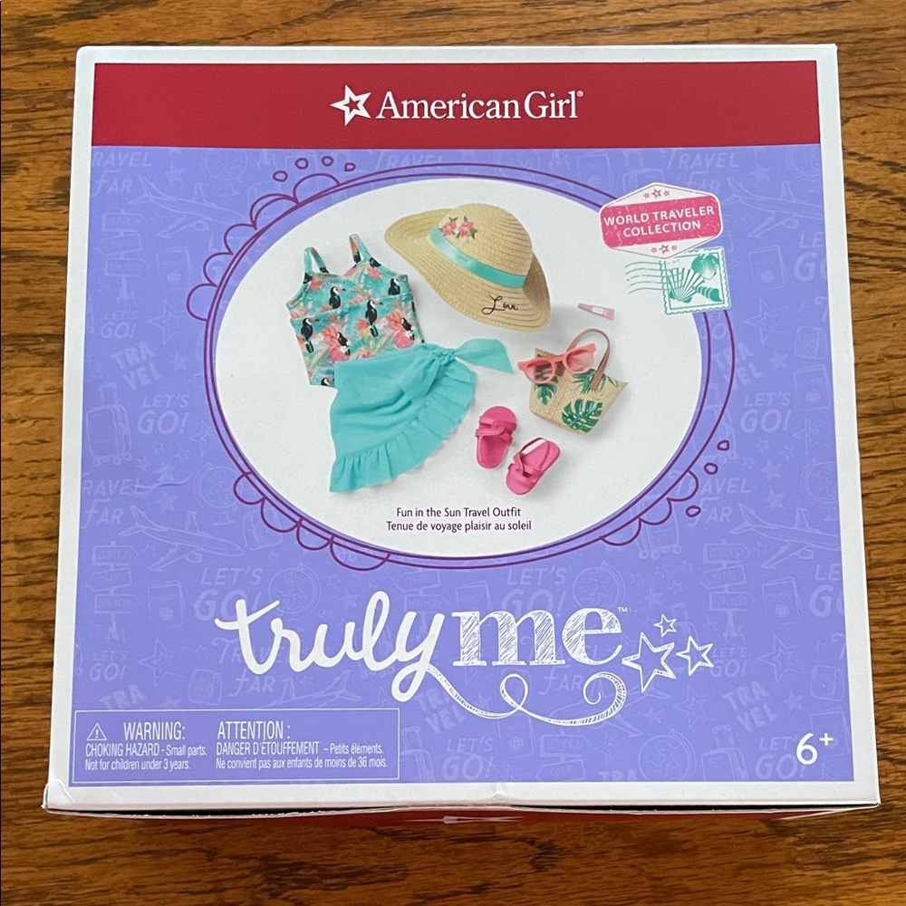 American Girl Tropical Print Hat Set